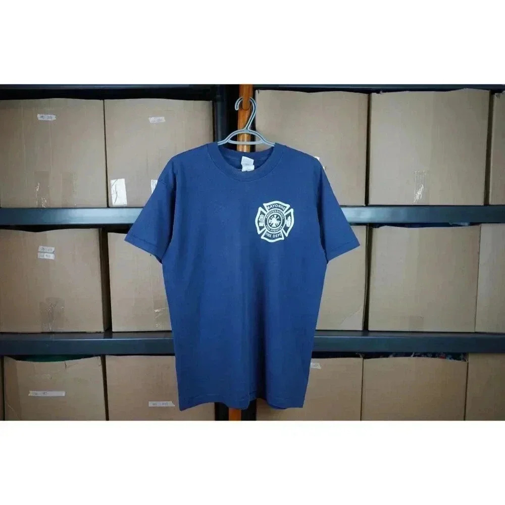 Vintage T-shirt Men's Large Bayonne Fire Dept 90s #549